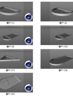 室内25个窗户C4D模型免费下载