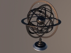 地球仪5c4d模型免费下载