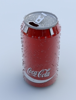 可口可乐 易拉罐c4d模型免费下载