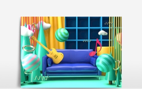 电商场景模型C4D工程文件10